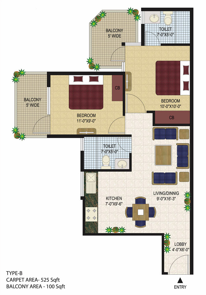 2BHK Type B